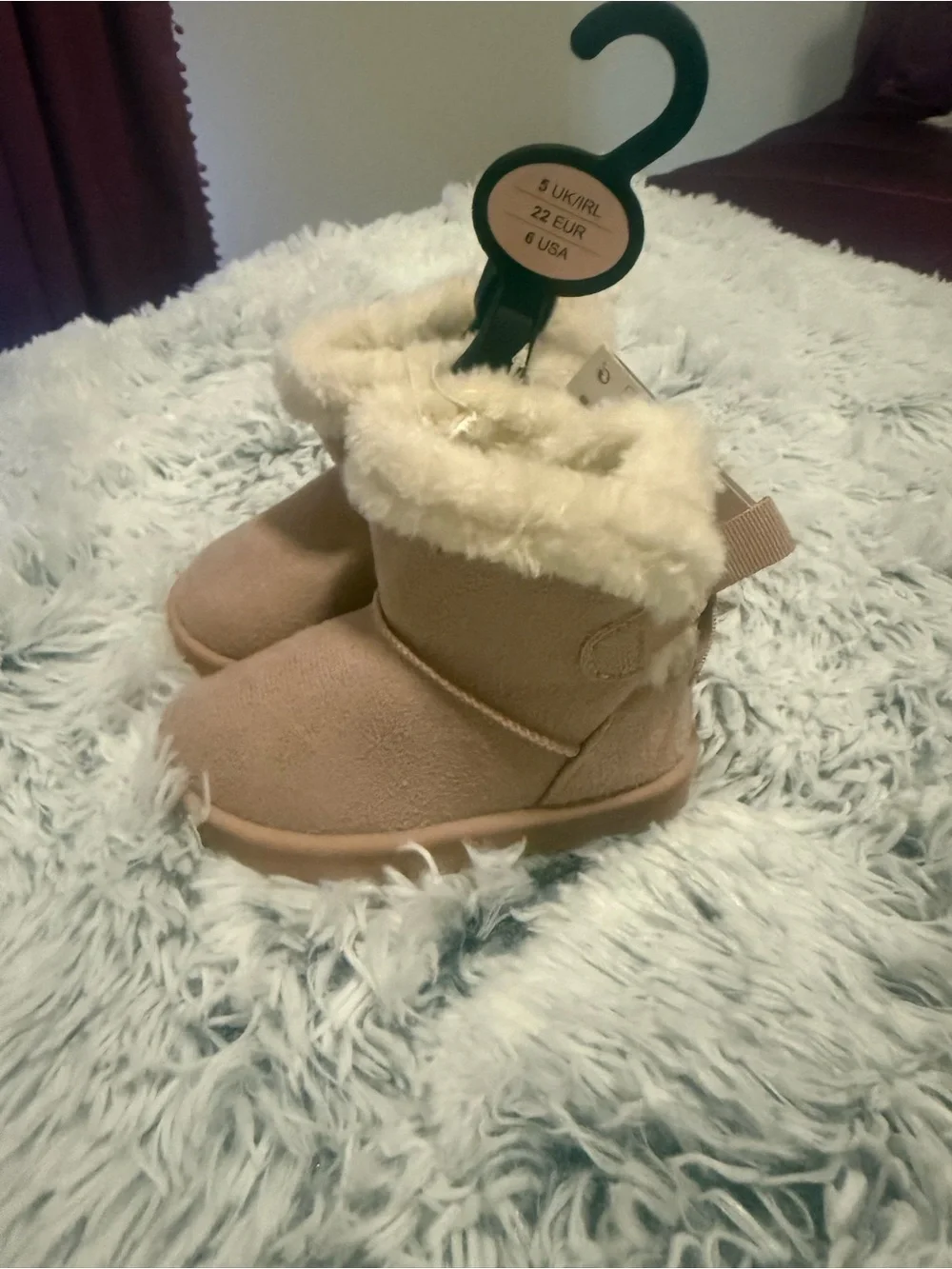 Primark Tan Faux Fur Lined Kids Boots